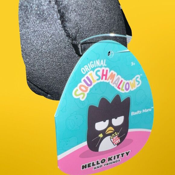 NWT Hello Kitty Badtz Eating Popcorn Squishmallow 5” - Picture 2 of 3